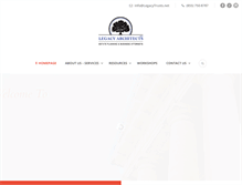 Tablet Screenshot of legacyarchitects.net